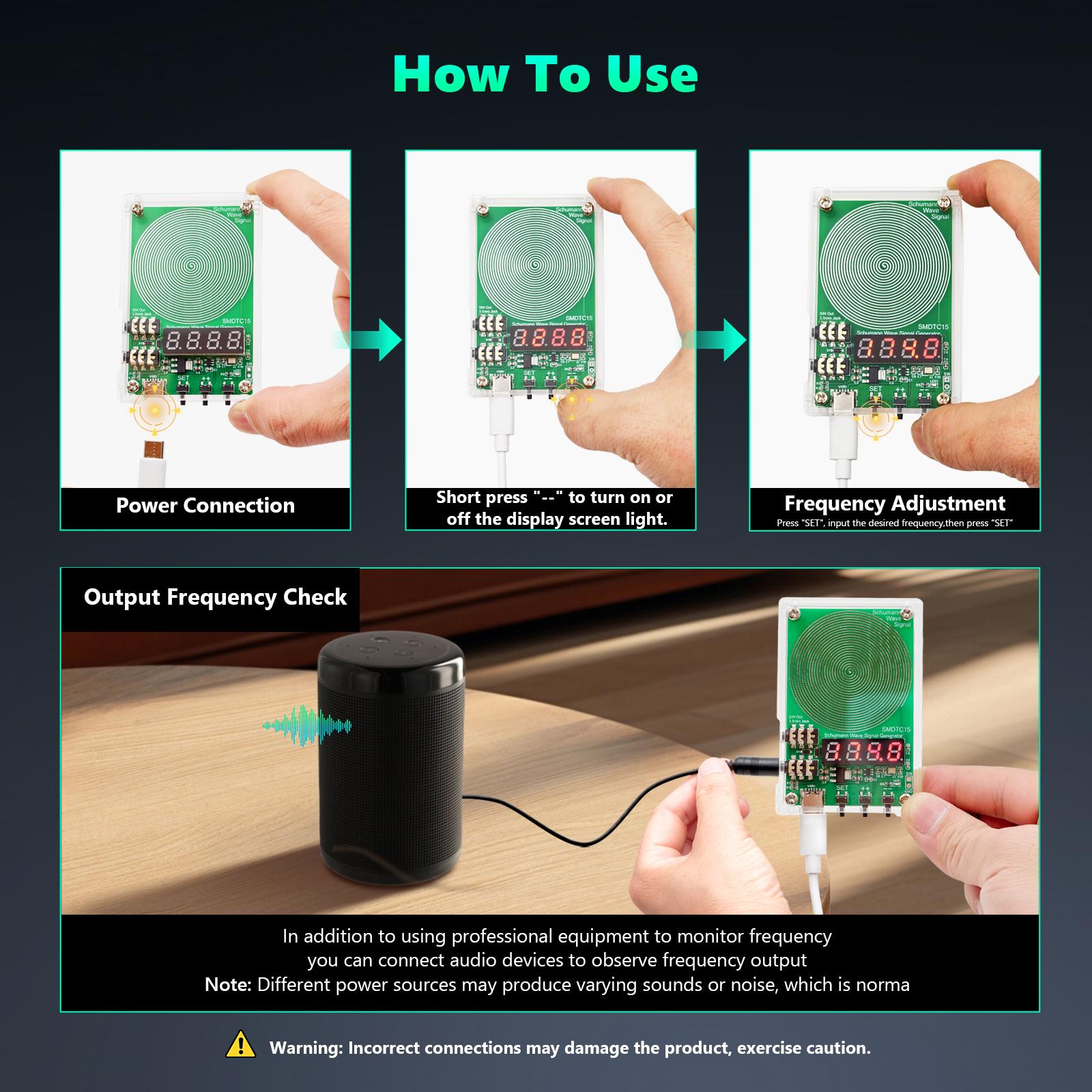 Acrylic Shell 7.83hz Schumann Resonance Pulse Sine Wave Generator