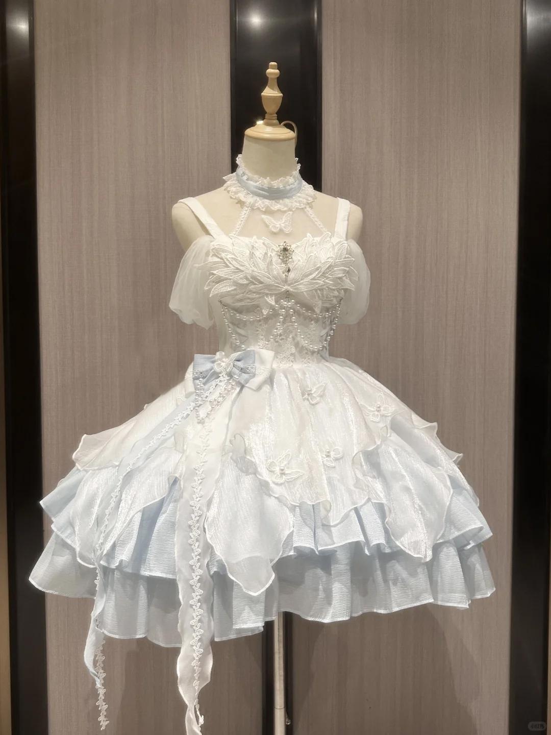 Sweet Japanese Lolita Strap Dress Lace Bow Kawaii Cosplay Party Daily Elegant Soft Chiffon Afternoon Tea Jsk Outfits 2026 Summer