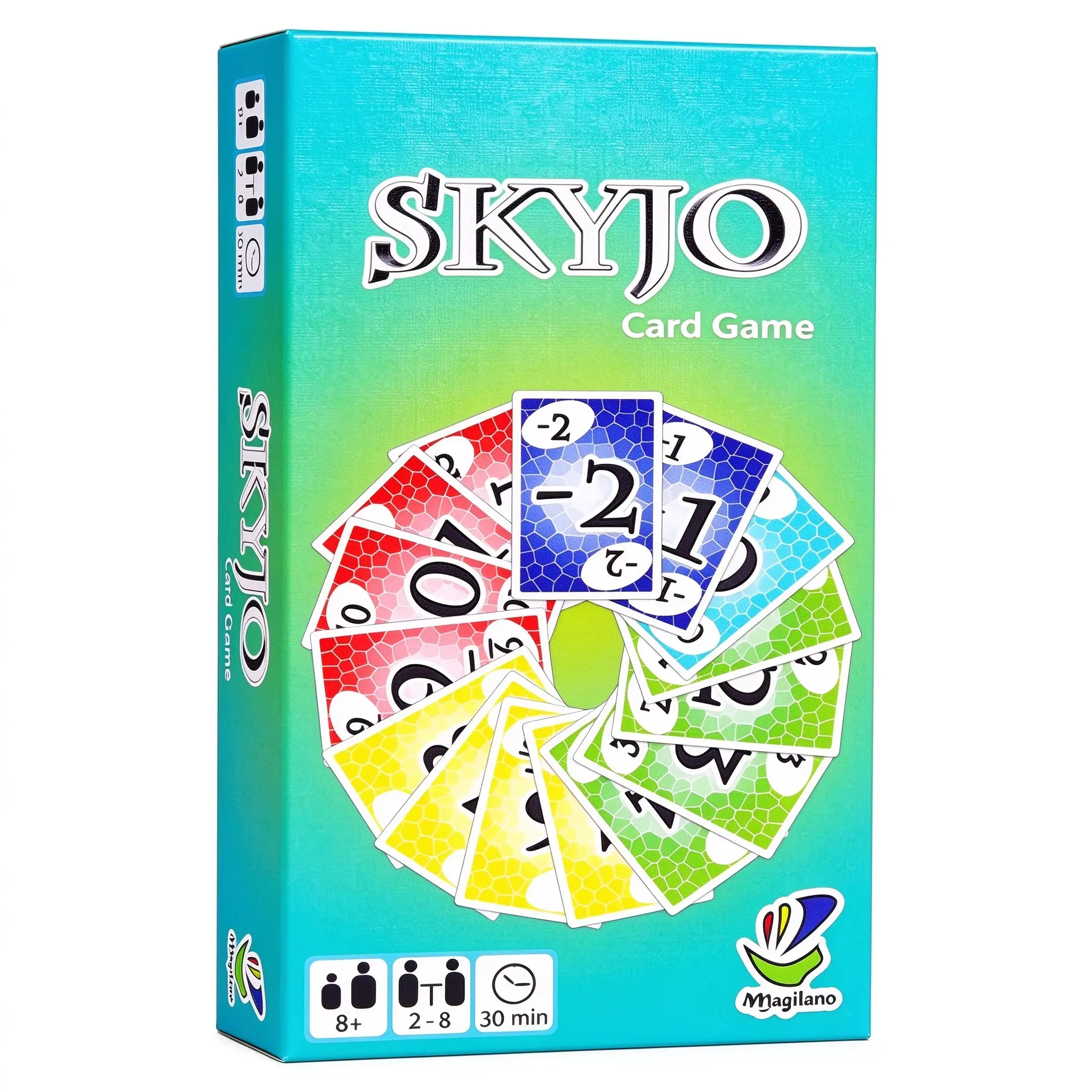Skyjo Card Game, Fun Family Party Game for 2-8 Players, Number Strategy Tabletop Game for Ages 12+, Quick Play, Perfect Gift