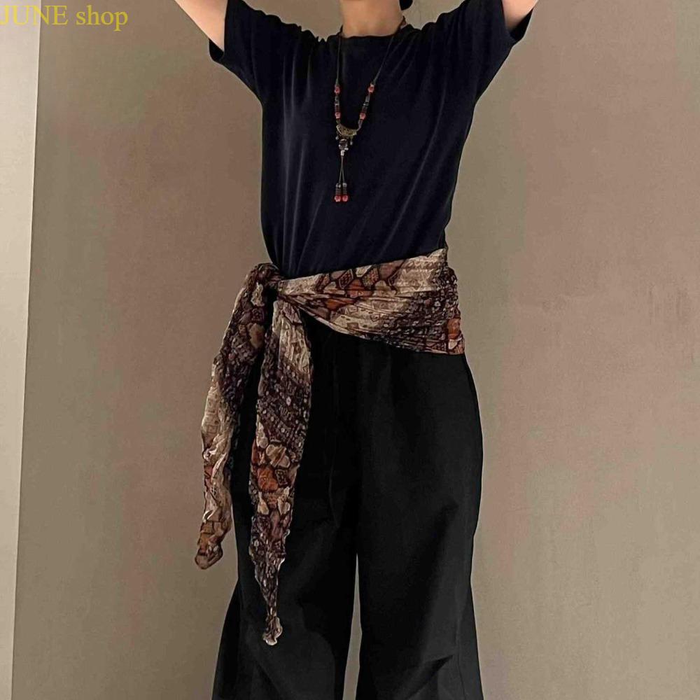 Adjustable Ethnic Boho Coin Tassel Waist Scarf-Hip Wrap Belt for Adults, Multi Colors Multi-Functional Retro Waist Chain, Casual Dance Belt for Belly Dance Performances & Daily Streetwear Fashion Matching