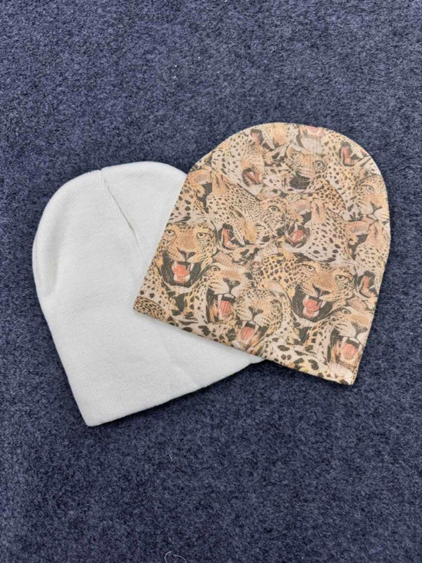 Unisex Knit Beanie Hat, Asymmetrical Design, Cartoon Pattern, Fitted Style, Fall & Winter Warm Accessory, Y2K Fashion, Knit Hats