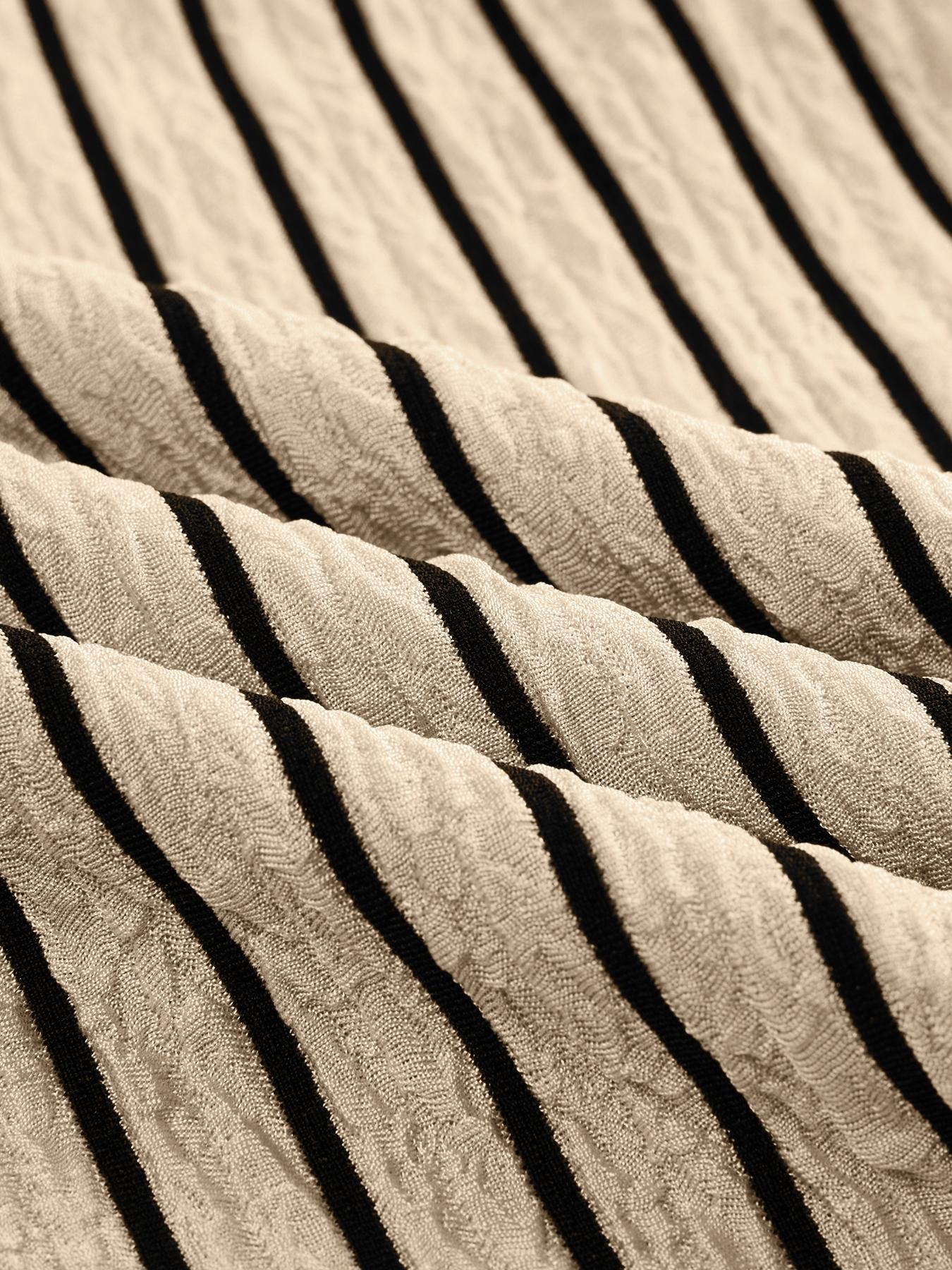 Aliling Striped Print Women's Two Piece Set Tank Top And Skirt Suit Slim Skinny High Waist Midi Long Skirt,Casual Sleeveless Button Vest Tops,Female Elegante Clothes Daily Wear