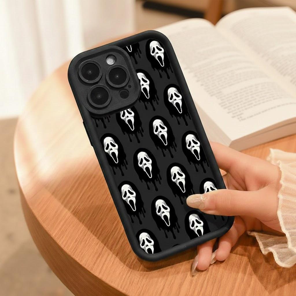 Scream Ghostface，Screams Blasting At You for iPhone17/17PROMAX/17PRO/16/15/14/13/12/GALAXYS21/S22/S23/S24 Celestial Eye Layered Phone Case simple and versatile Cool trend BOBOJT557002