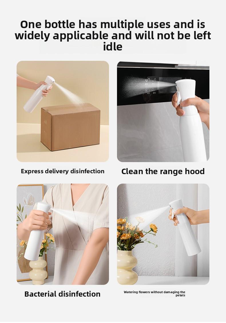 High-pressure continuous spray bottle for beauty, hairdressing and moisturizing, ultra-fine mist small spray bottle