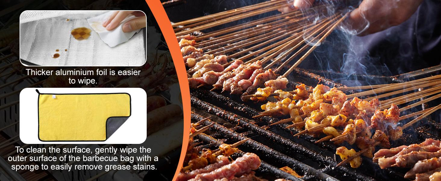 BBQ Blanket for Resting Meat, Meat Resting Blanket, Reusable Warmer Bag, with Ten Oil-Absorbing Papers, Resting Bag with Large Brisket/Beef/Pork Shoulder/Turkey(21inch)