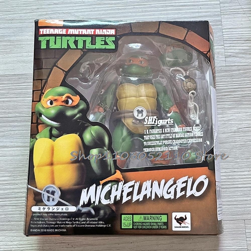 SHF Ninja Turtle Figure Neca 1990 Film Version Turtles Action Figure Raphael Leonardo Michelangelo Donatello Model  Gifts