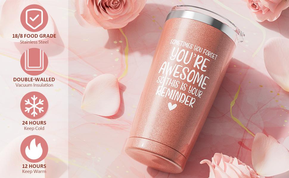 Mayicivo Easter Gifts ideas Basket for Women with Flannel and stainless steel Insulated tumbler Blanket, Unique Gifts for Mom, Friends, and Wife