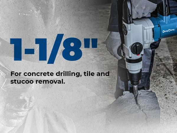 【5-year warranty】DongCheng 1-1/8 Inch SDS-Plus Rotary Hammer Drill with Safety Clutch, 9.2 Amp Heavy Duty Corded Demolition Hammer for Concrete, 3.6 Joules, Including 3 Drill Bits, Flat Chisels and Point Chisels Power Tools 【5-year warranty】DongCheng 1-1/8 Inch SDS-Plus Rotary Hammer Drill with Safety Clutch, 9.2 Amp Heavy Duty Corded Demolition Hammer for Concrete, 3.6 Joules, Including 3 Drill Bits, Flat Chisels and Point Chisels Power Tools