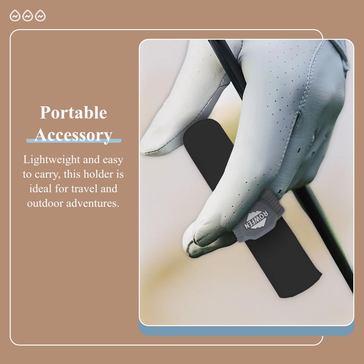 Golf Cigar Holder, Magnetic & Adjustable Design Cigar Holder, Portable Lightweight Cigar Holder for Golf, Barbecue, Fishing, Travel & Outdoor Adventure