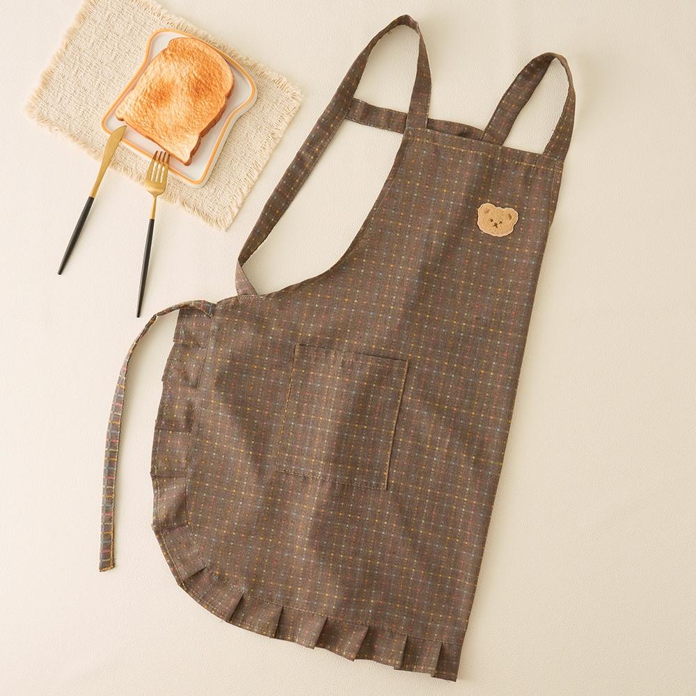 1pc New Japanese Style Apron with Large Pockets, Breathable Strap Design, Ideal for Kitchen Cooking and Baking, Women's Home Use Apron, Aprons with Pockets