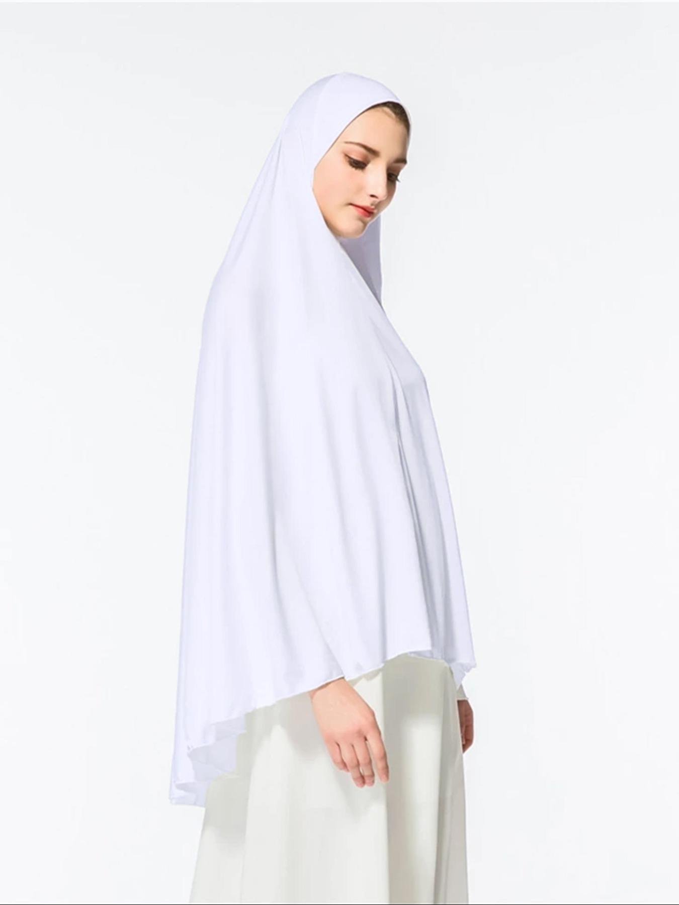 Muslim Women Solid Color Crystal Linen Shawl, Elegant Versatile Headscarf, Modesty, Sun Protection, Breathable Niqab for All Seasons