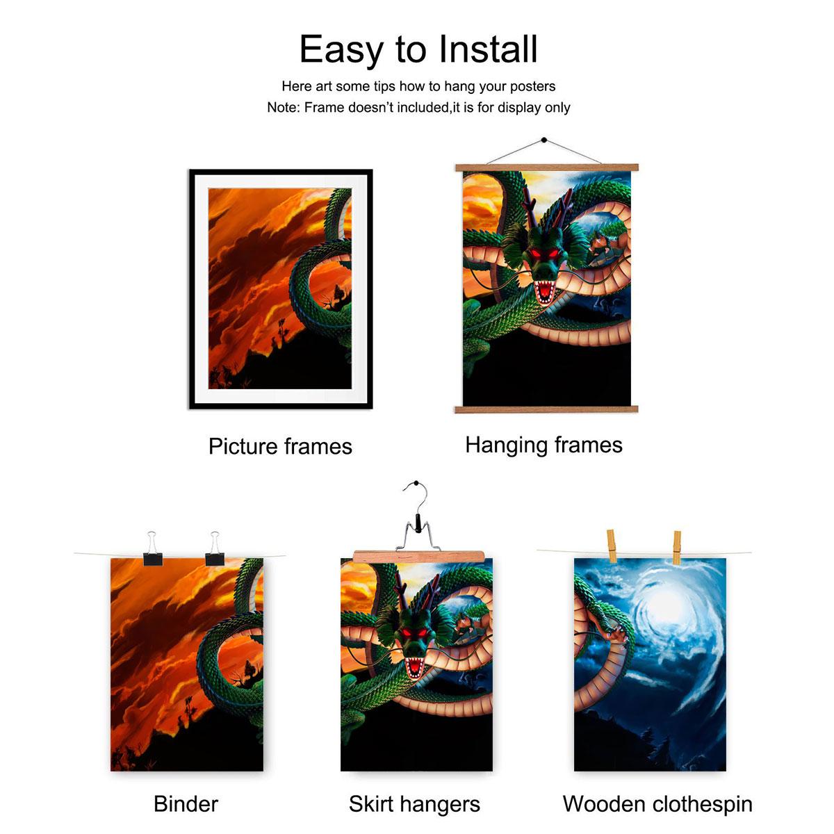 Dragon Pattern Modern Art Design Canvas Poster, 3 Counts/set Unframed Canvas Painting, Wall Decor for Home Living Room Bedroom Office