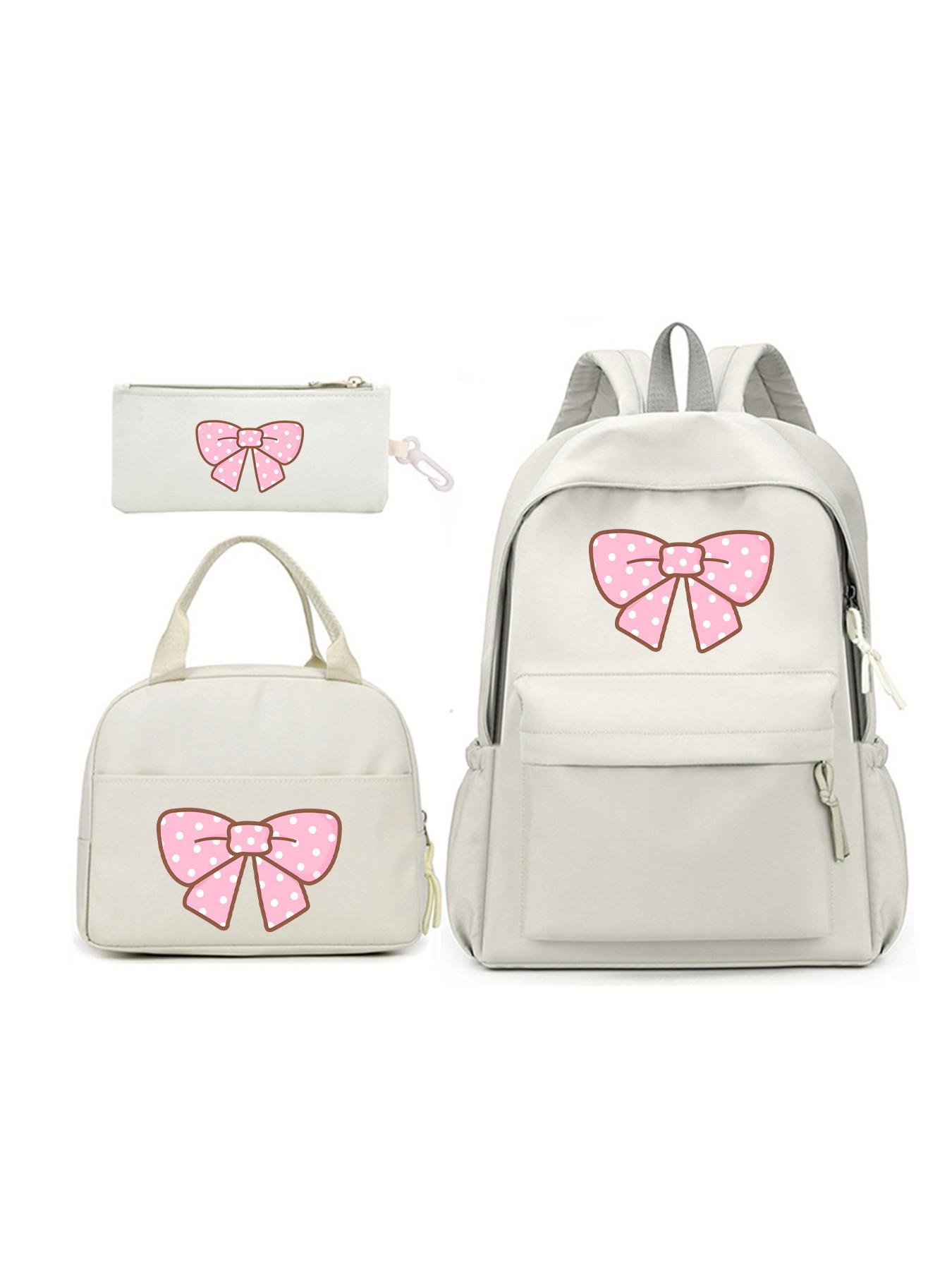 1PC Stylish Simple Butterfly Backpack for Girls, Large Capacity Junior & Senior High School Bag