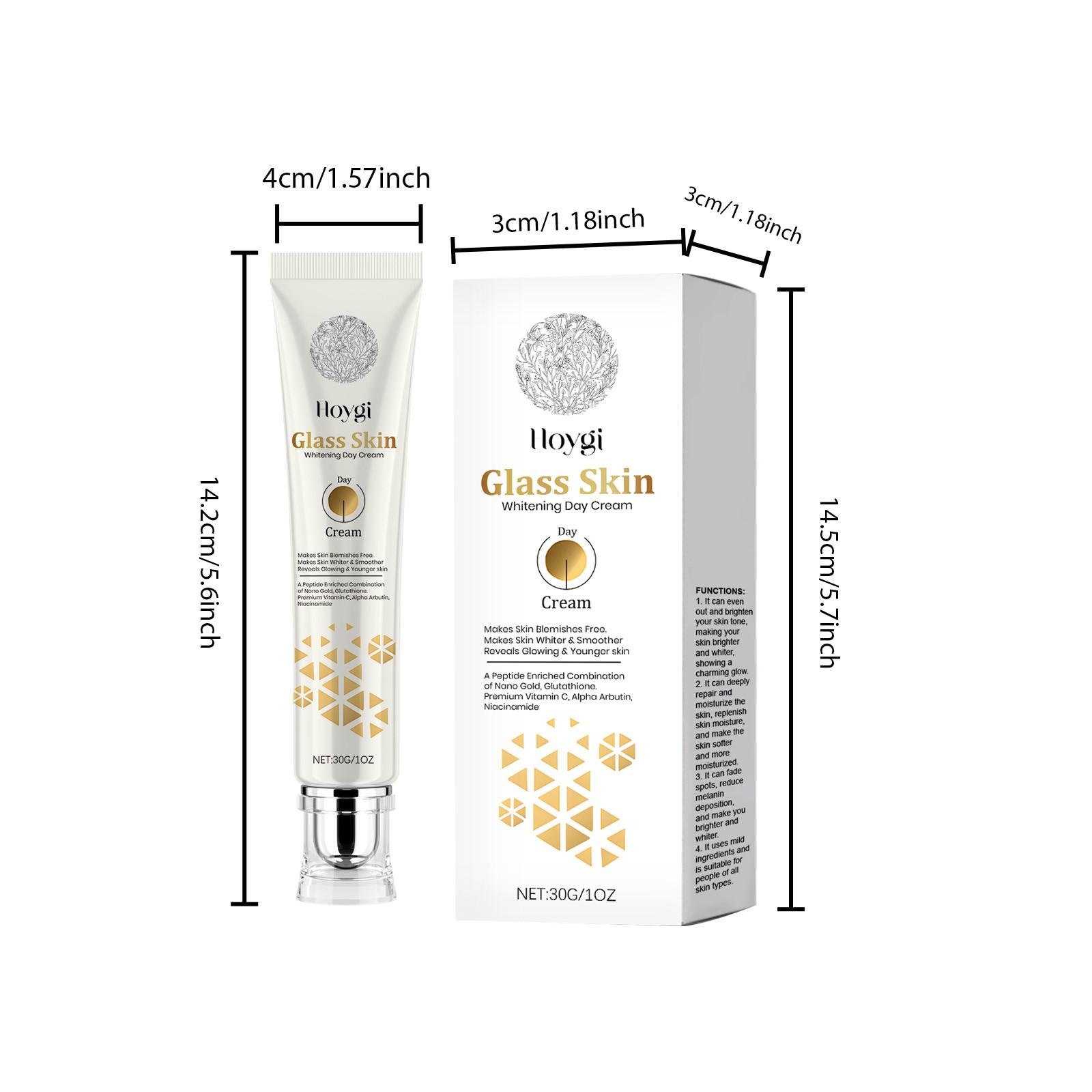 HOYGI Brightening & Whitening Face Cream | Fade Spots, Hydrate & Even Skin Tone | Gentle Ingredients for Sensitive Skin