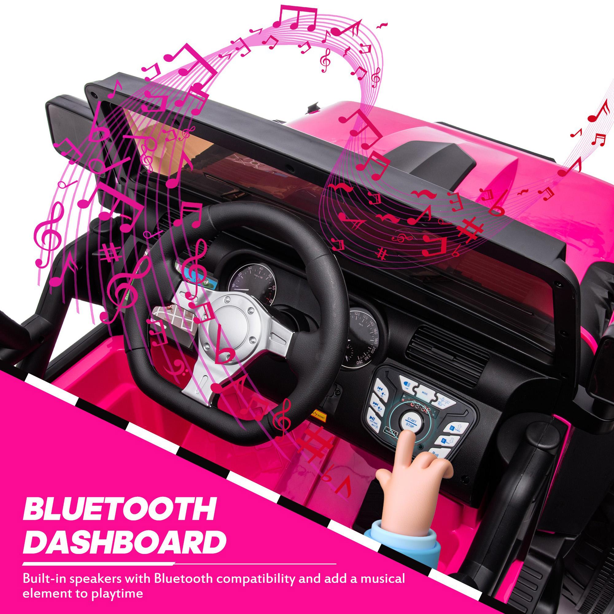 Hikiddo 24V 9Ah Ride on Toy for Big Kids, 2-Seater Powered Ride-on Truck Car with Remote