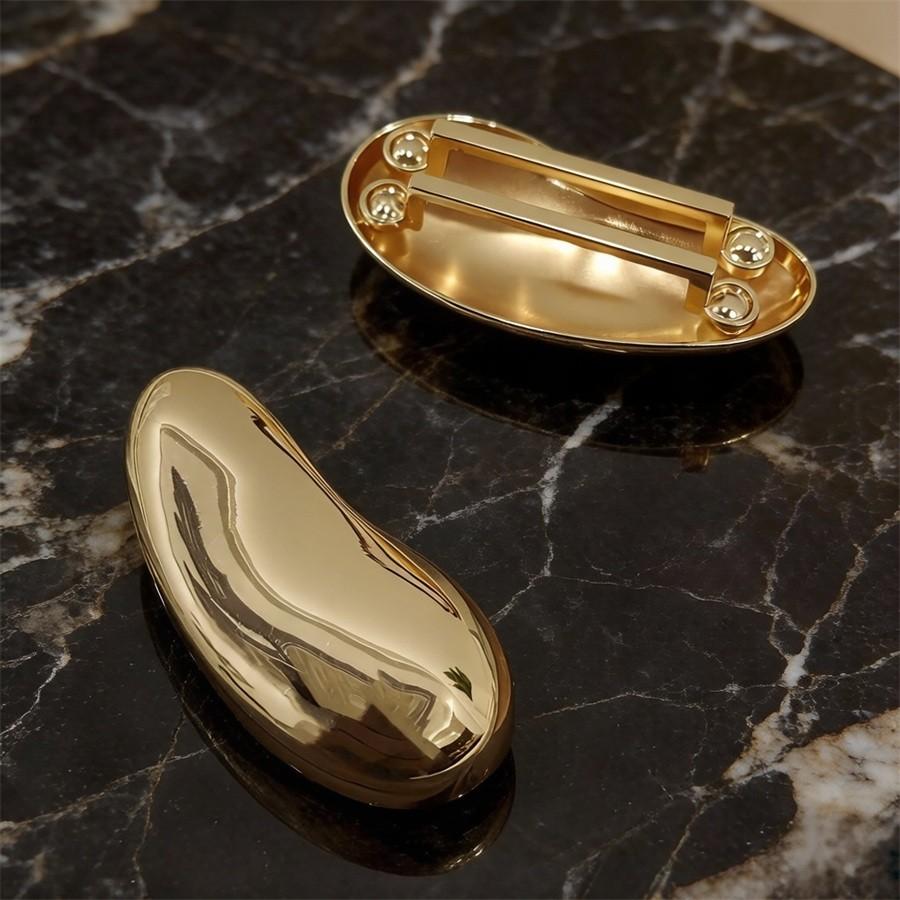 2pcs Fashion Bean Shape Metal Link Buckle, Scarf Buckle, Bikini Buckle, Belt Buckle, Bag Buckle, Multi-Functional Decorative Buckle