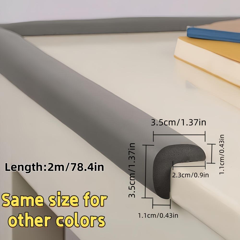 3pcs 78.74inch Anti-Collision Safety Protection Set, Table Corner Bumpers, Bedside Wall Corner Anti-Collision Soft Pads, Drop-Proof and Anti-Collision Safety Protection, Suitable for Living Rooms, Bedrooms, Christmas, Halloween, Parties, and Other