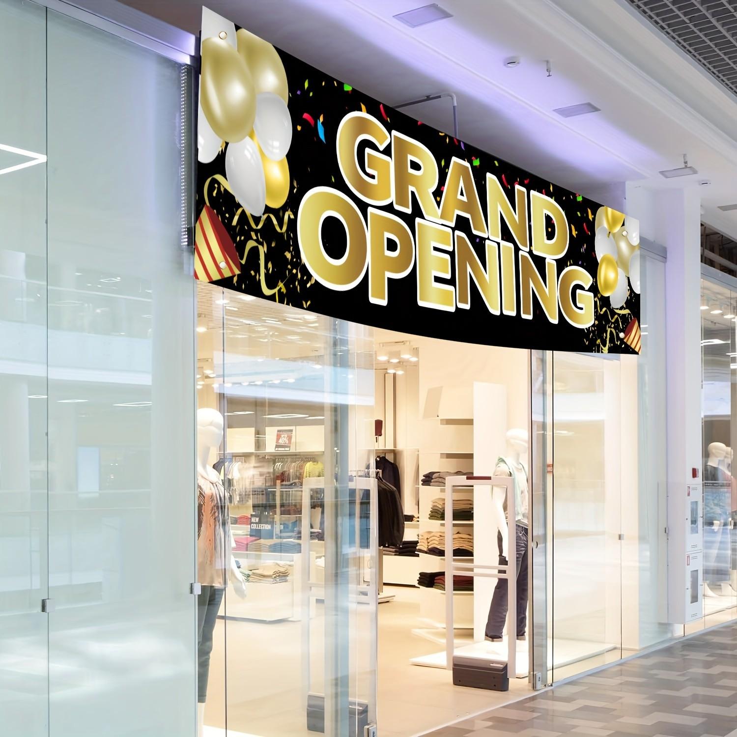 Grand Opening Banner for New Stores, Vibrant Party Decor for Outdoor Ceremonies, Large Advertisements for Gardens & Shops