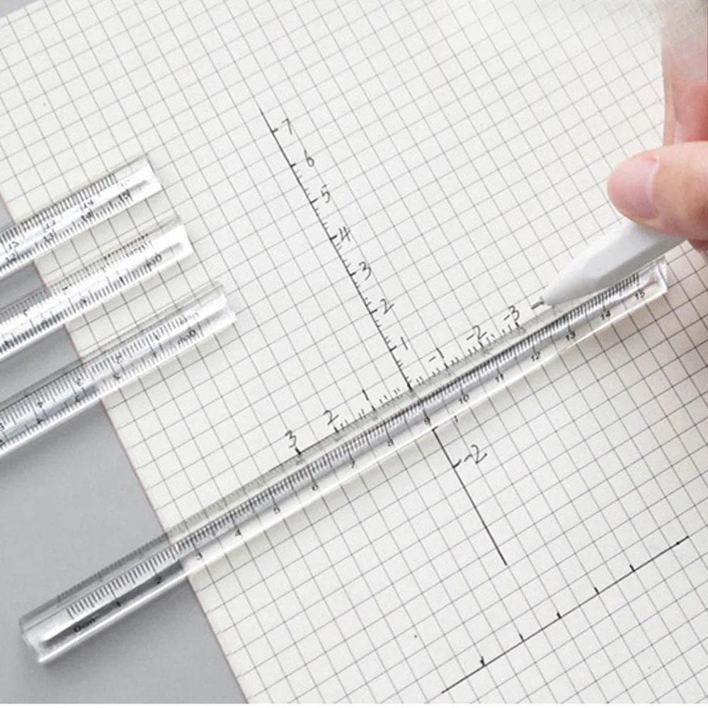 Precision Geometric Triangle Ruler Set for Students, Ins Style Transparent Acrylic Drawing Tools, Eco-Friendly Shatterproof Engineering Drafting Supplies, Portable Multifunctional Geometry Measurement Kit for Study Office Math Exam Preparation