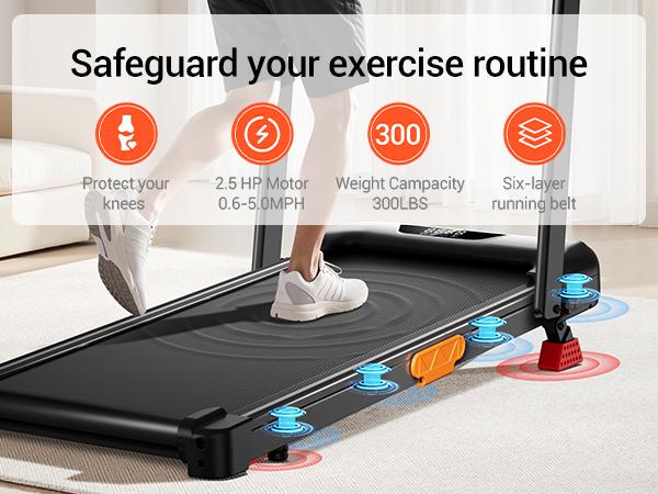 Umay Folding Walking Treadmill for Home/Office, 16% Incline, Handrails, 300 lbs Capacity indoor walking machine outdoorfun Umay Folding Walking Treadmill for Home/Office, 16% Incline, Handrails, 300 lbs Capacity indoor walking machine outdoorfun