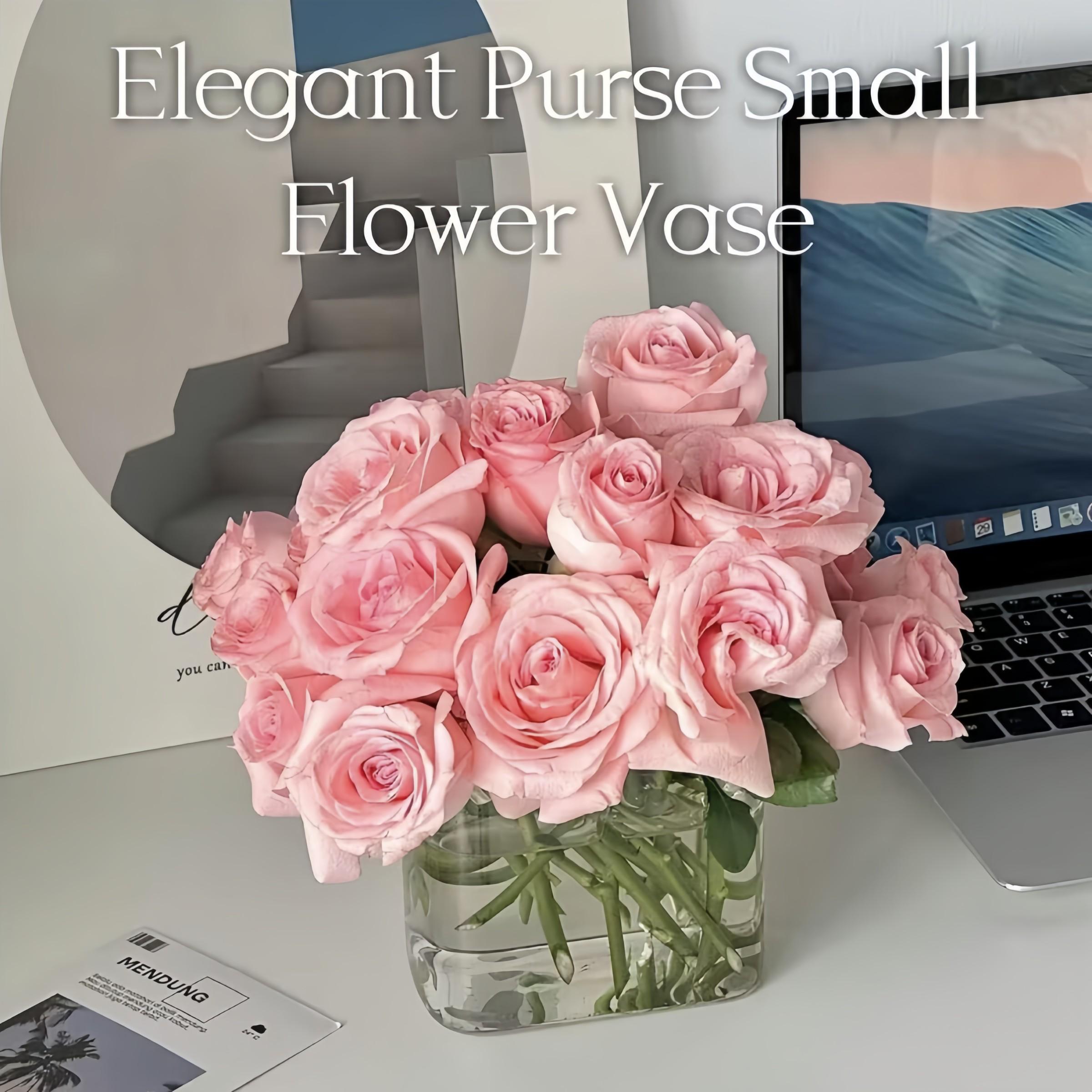 1/2/4 piece 26oz Creative Handbag Shaped Thick-Bottom Glass Cup, Food Grade Easy Clean Multi-Function Cup, 3-In-1 For Drink Fish Tank Vase, Party Birthday Christmas Gift For Women, Home Decor High-Appearance Cup