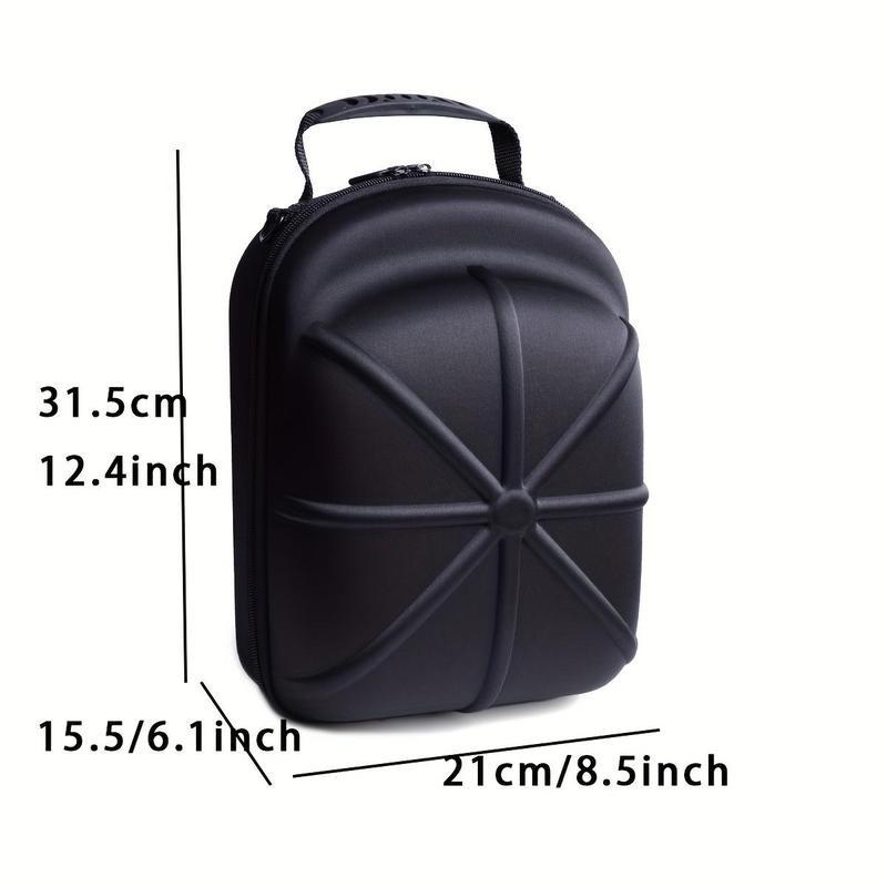 Baseball cap travel hat box, hard hat storage box, portable pressure-proof hat storage bag with shoulder strap and handle, suitable for outdoor, travel and home storage travel accessories packing cubes travel organizer