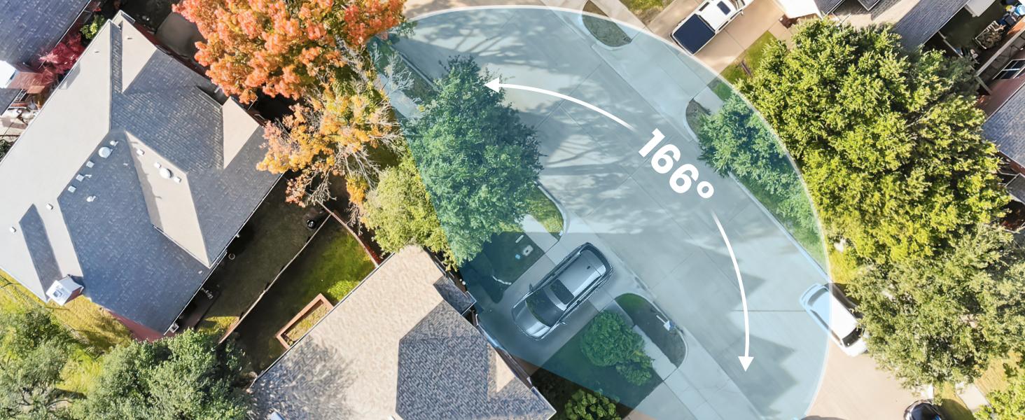 AOSU Solar Security Cameras Wireless Outdoor, 2K QHD Battery Powered Home Security System, 4 Cameras Kit with 166° Ultra-Wide View, Forever Power, Spotlight Camera, 32G Local Storage, No Monthly Fee