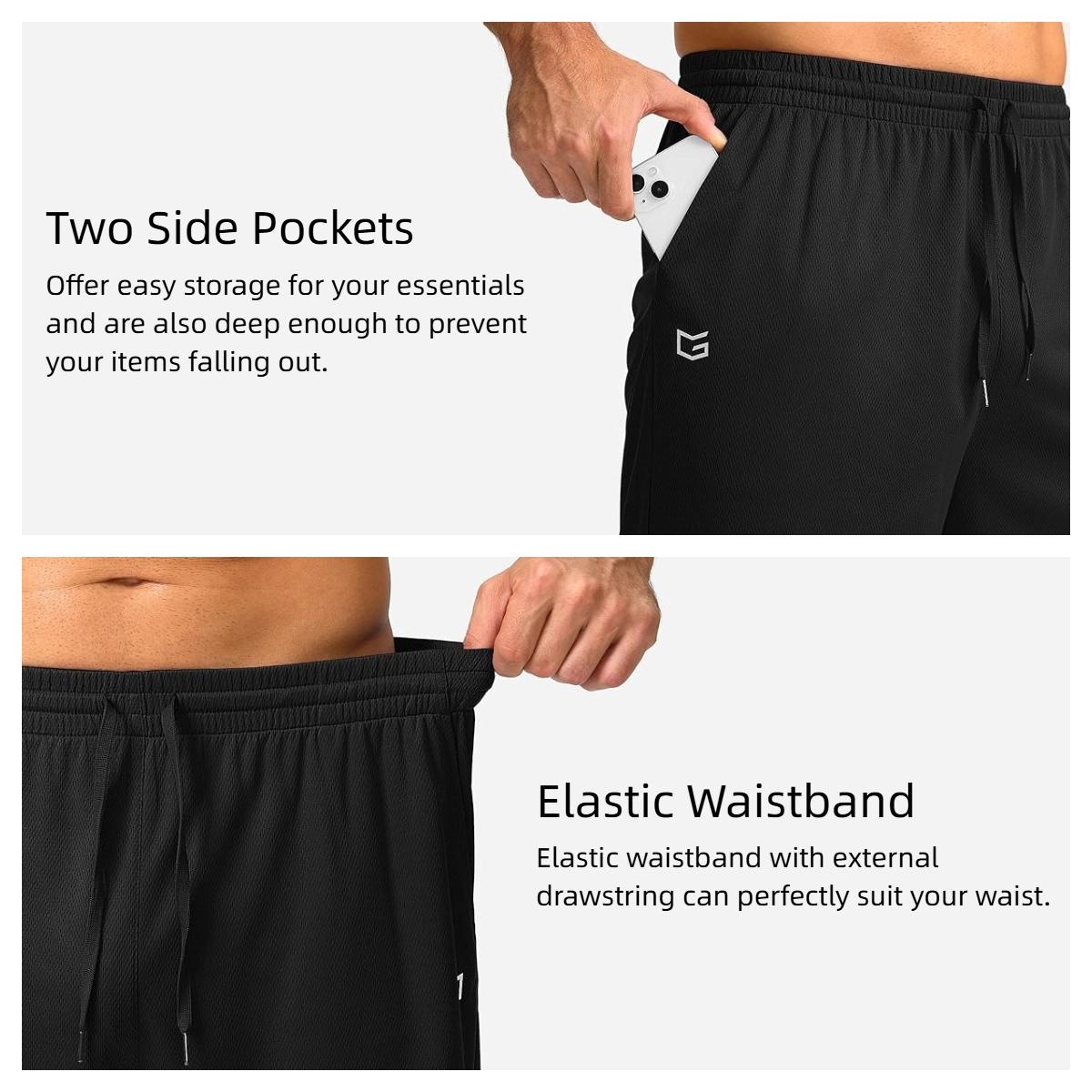 G Gradual Men's Athletic Shorts with Pockets 11" Long Basketball Shorts Lightweight Quick Dry Drawstring Elastic Waistband Training Gym Workout Shorts G Gradual Men's Athletic Shorts with Pockets 11" Long Basketball Shorts Lightweight Quick Dry Drawstring Elastic Waistband Training Gym Workout Shorts
