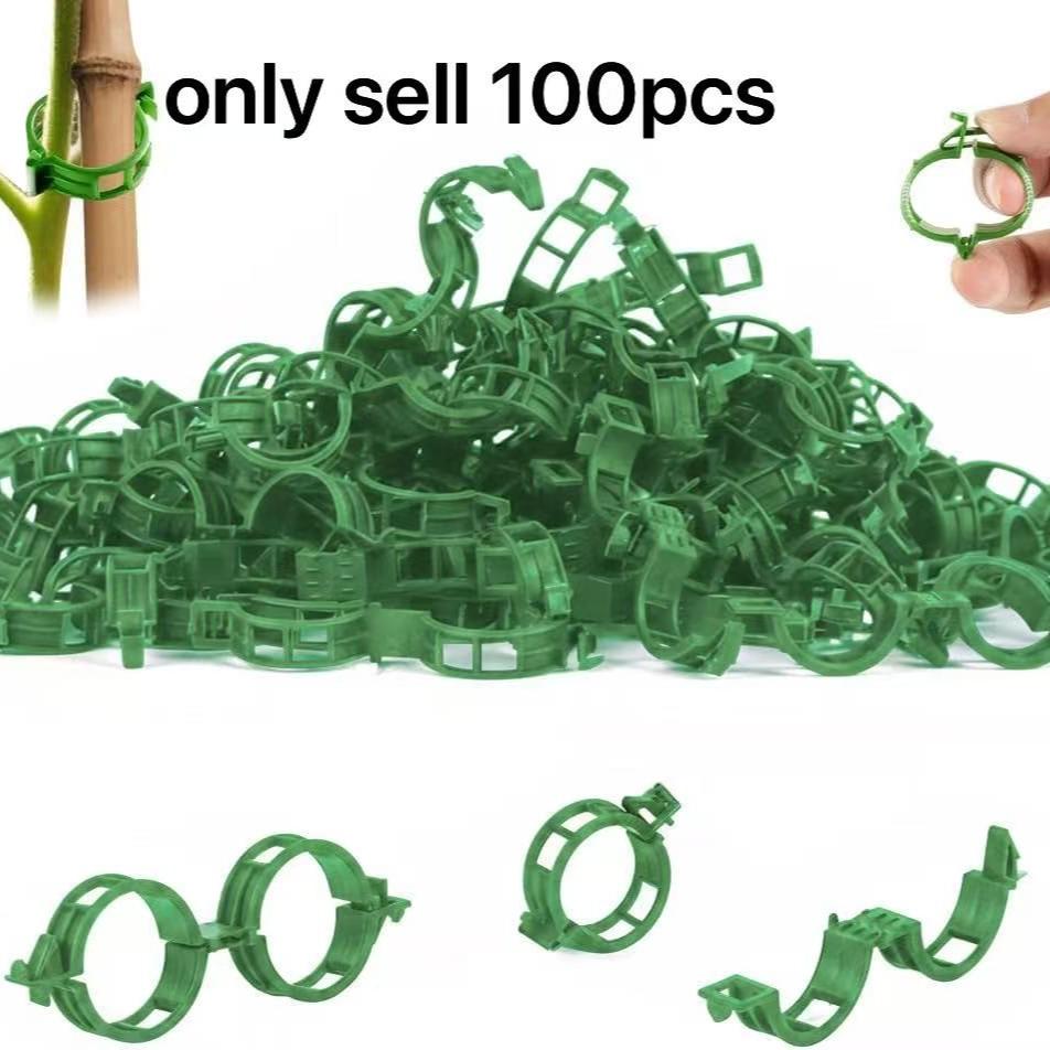 Plant Support Clips, Vegetables Plants, Garden Clips to Grow Upright Makes Plants Healthier, Greenhouse Garden Clips to Keep Plants Upright & Healthy
