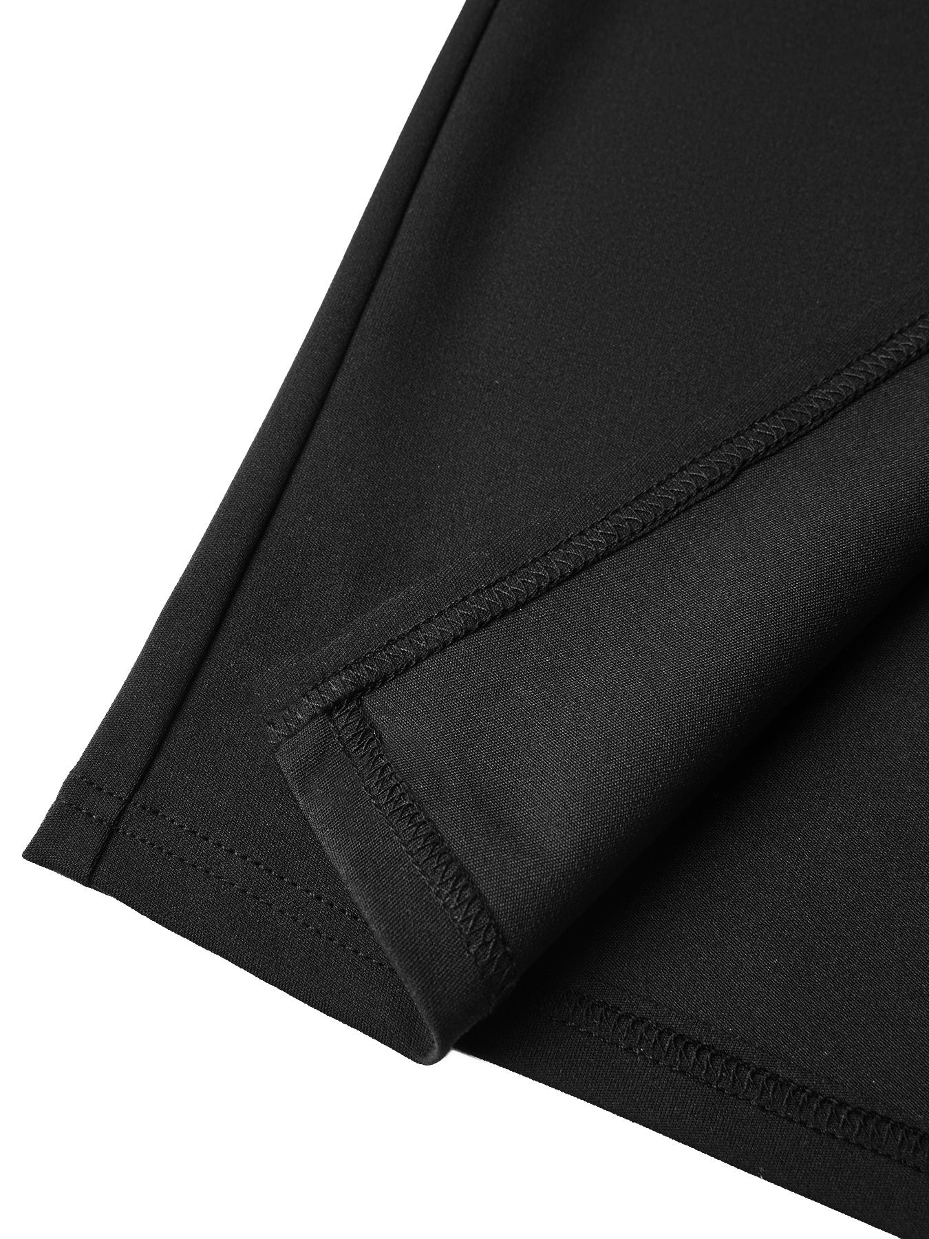 Elegant Chic Solid Color Maxi Dress, Deep V Neck Long Sleeve Bodycon High Waist Split Hem, Plus Size Women's Fall Fashion Party Dress