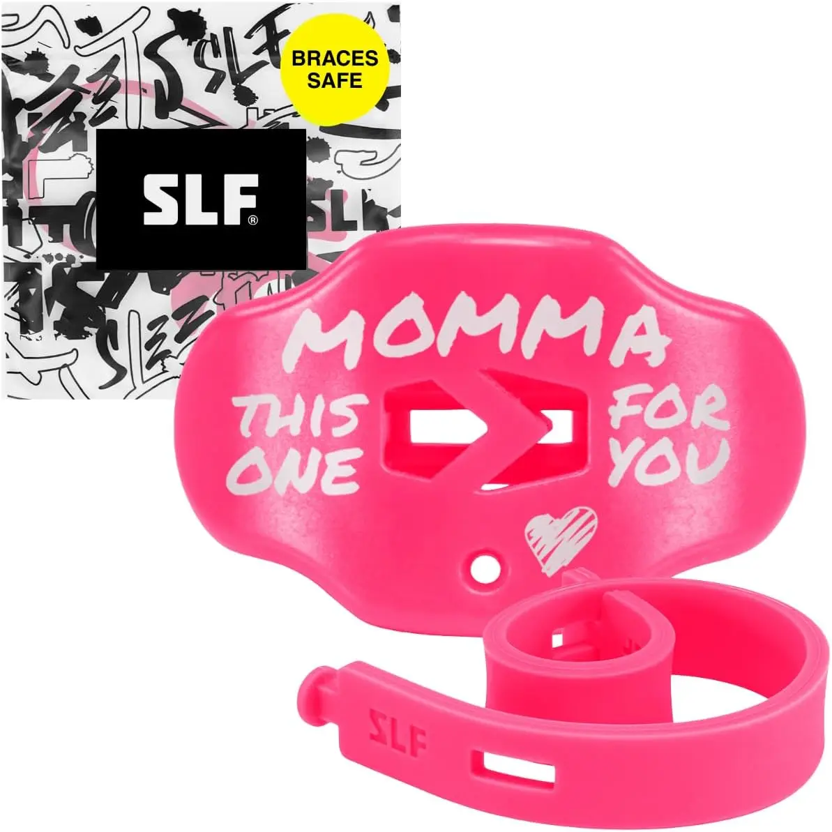 Football Mouth Guard - Youth Mouthguard with Strap - Lip/Teeth Protector Mouthpiece - No Boil - for Youth/Adults, Maximum Air Flow, for All Sports - Cross