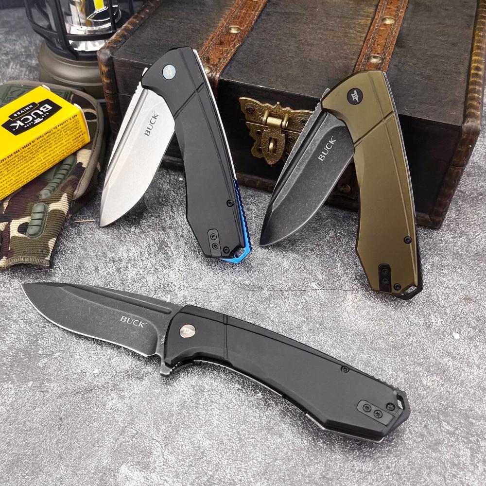 Available in Three Colors Model 713 High-quality Folding Knife with 8Cr13Mov Blade and Aluminum Handle. Portable Outdoor Knife—ideal for Hiking, Mountaineering, Survival, Camping, Tool EDC