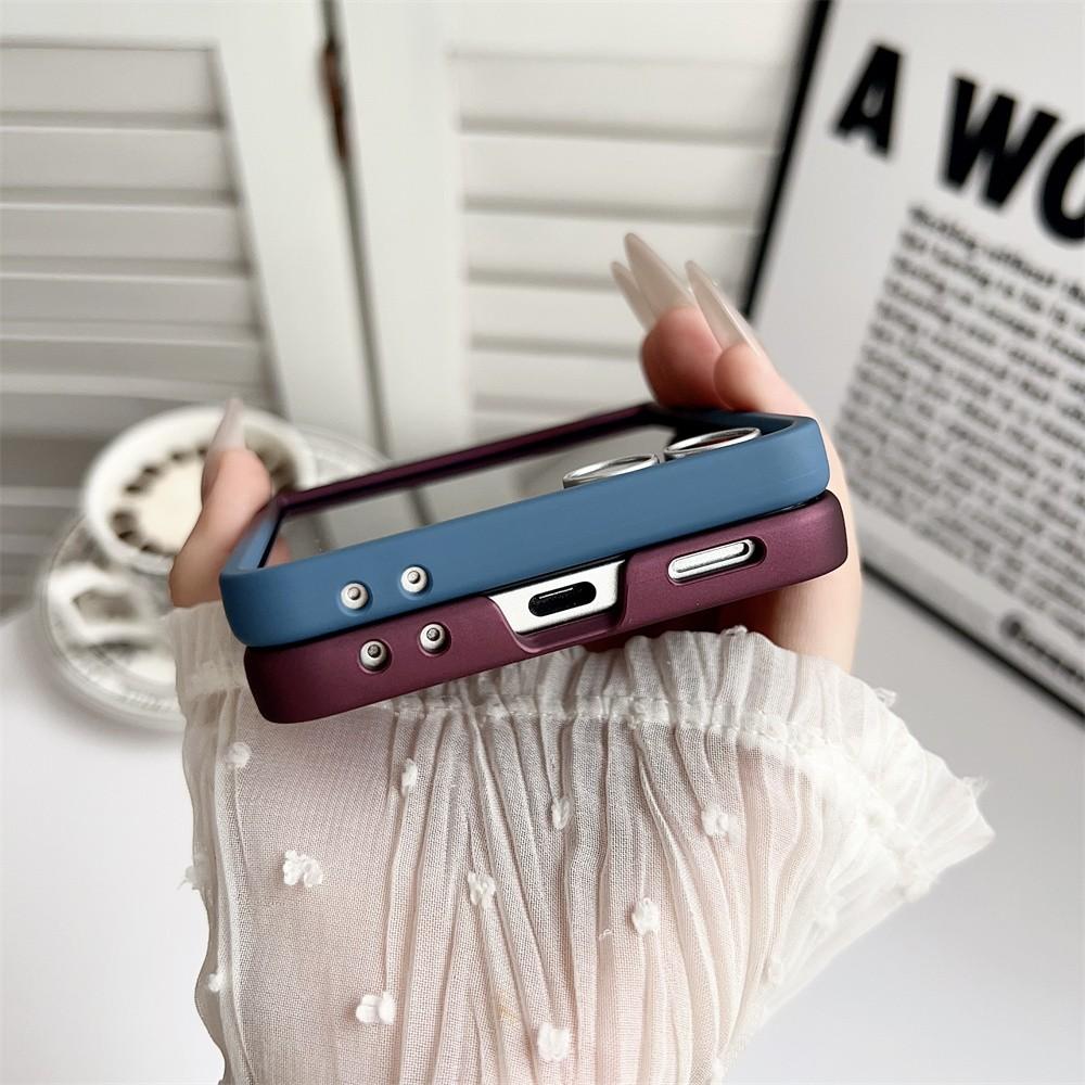 Gradient CD Pattern Phone Case for Samsung Galaxy Z Flip7/6/5/4/3, Wireless Charging Compatible, Hinge Protection, Anti-Slip Foldable Case