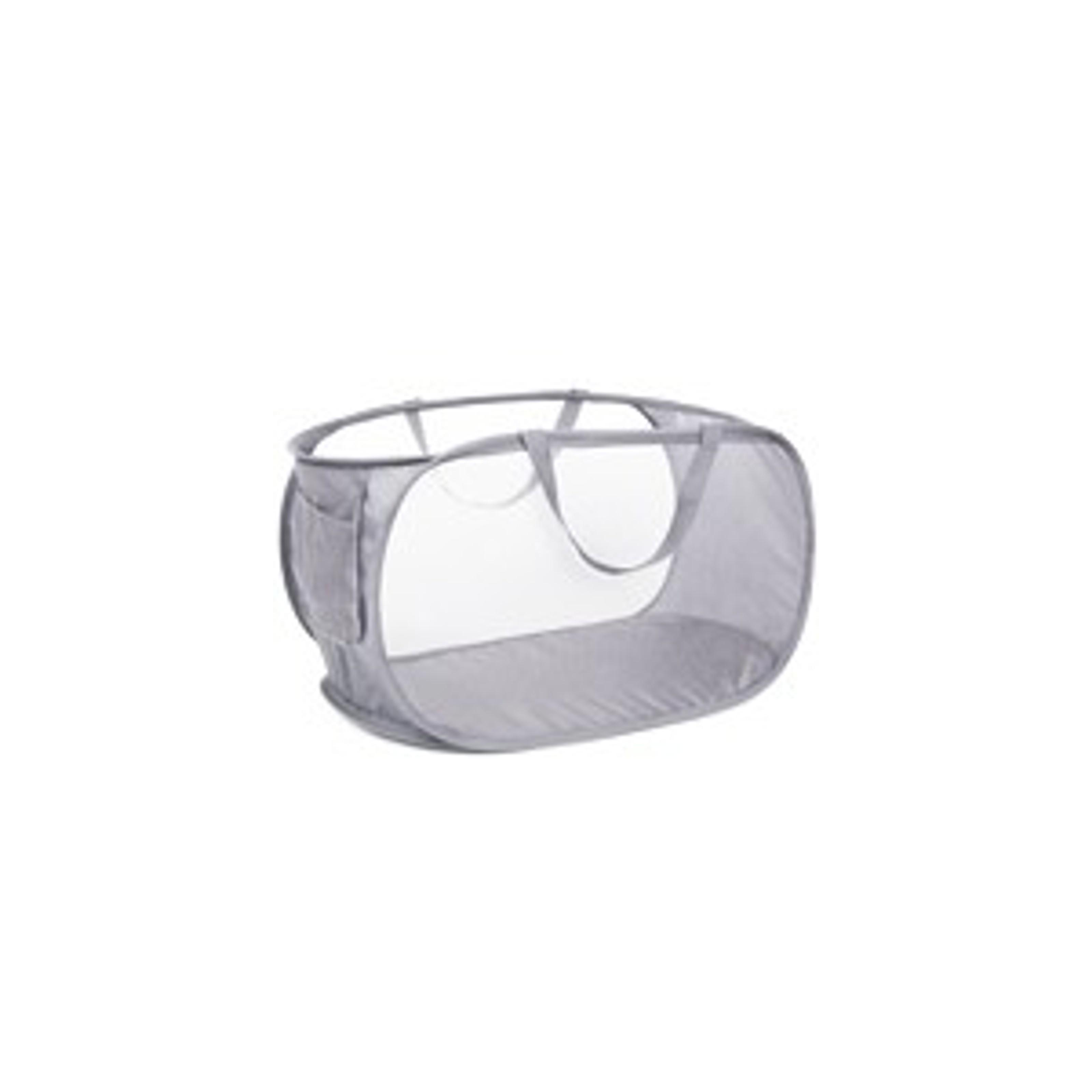 Collapsible Foldable Pop Up Laundry Hamper with 3 Compartments, Handy Pocket, Sturdy Clothes Sorter for Dorm, Kids Room, Travel - GreyGift Collapsible Foldable Pop Up Laundry Hamper with 3 Compartments, Handy Pocket, Sturdy Clothes Sorter for Dorm, Kids Room, Travel - GreyGift