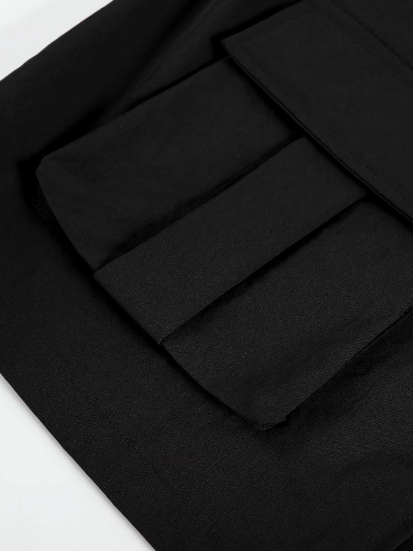 Fkfcv High-Quality Fabric Men's Jacket, Stylish Classic Long Sleeve Streetwear with Pockets, Perfect for Cold Autumn and Winter Seasons