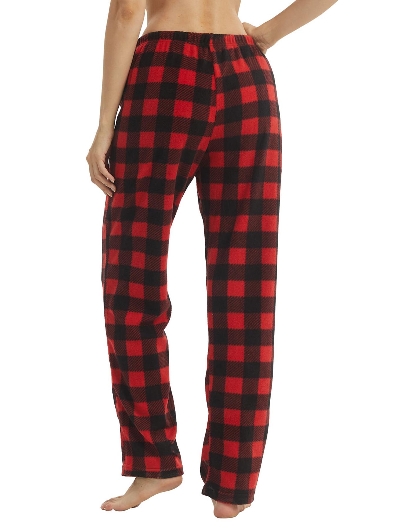 Women's Plaid Loose Straight Leg Pants, High Waist Checkered Casual Wear, Fitted Winter, All Seasons Suitable