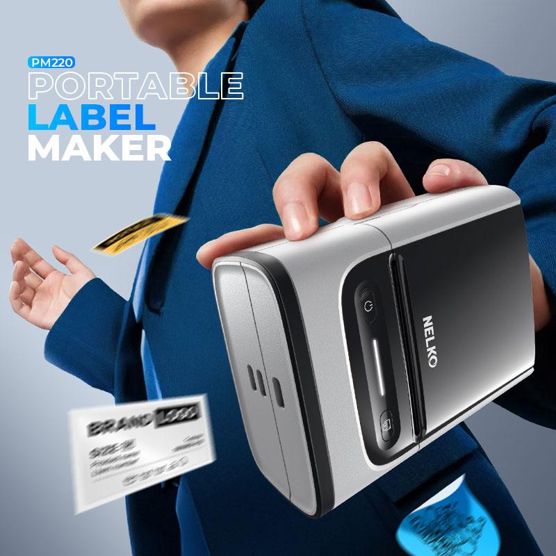 PM220 Label Printer, Bluethooth Label Printer, Portable Thermal Printer for Small Business, Logo, Clothing, Mailing, Sticker Printer for Phones & PC #SummerVibes