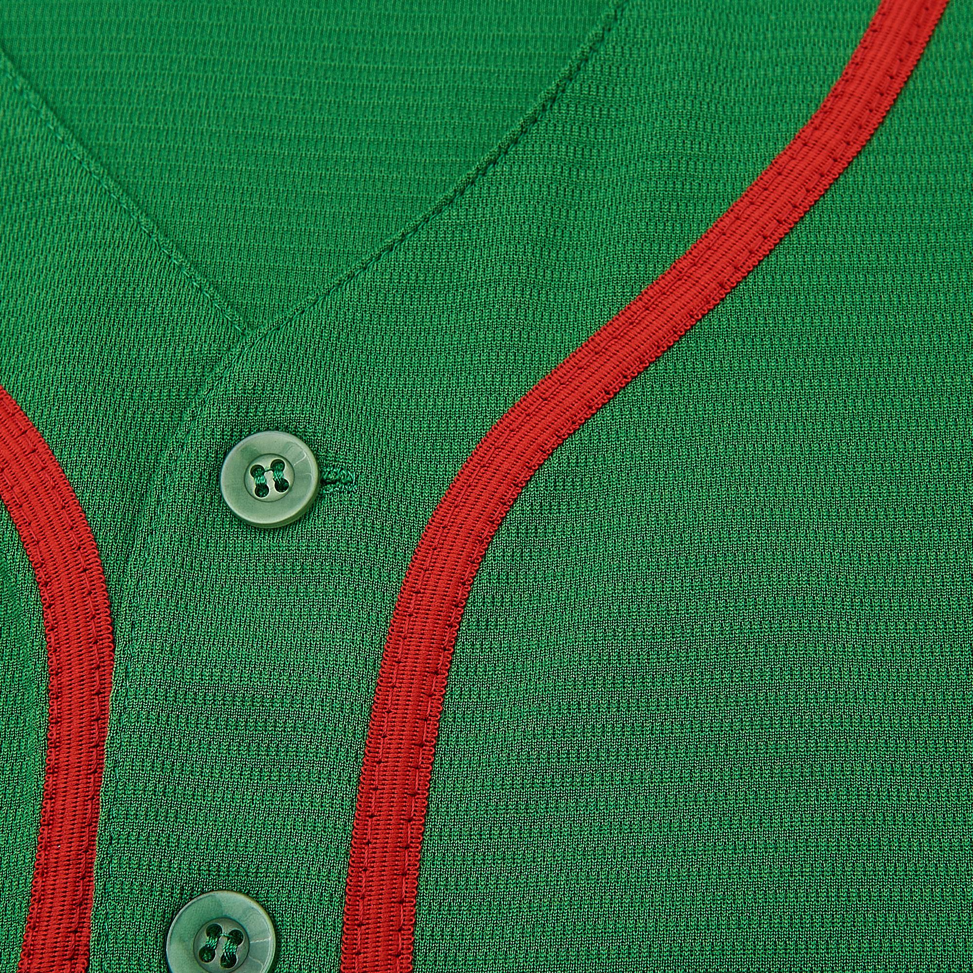 Mexico Guadalupe Embroidered Baseball Jersey,Men's Gift,Button Short Sleeve Sports Jersey,Loose Breathable Soft Comfort V-Neck Top,Gift for Game Day, Greenish Mexico Guadalupe Embroidered Baseball Jersey,Men's Gift,Button Short Sleeve Sports Jersey,Loose Breathable Soft Comfort V-Neck Top,Gift for Game Day, Greenish