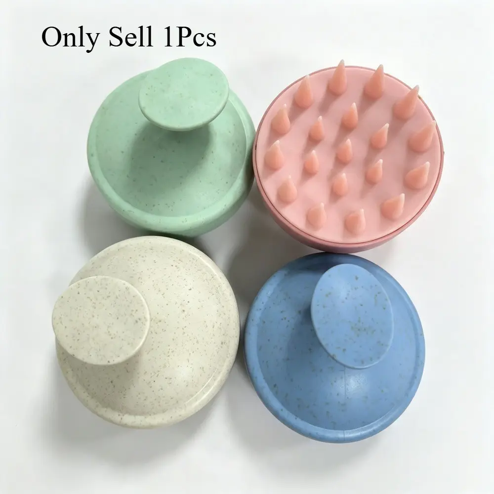 Silicone Shampoo Brush, Shampoo Scrubber for Scalp Massage, Body Brush for Bath and Shower, Salon Hairdressing Tool, Hair Washing Comb, 1pc