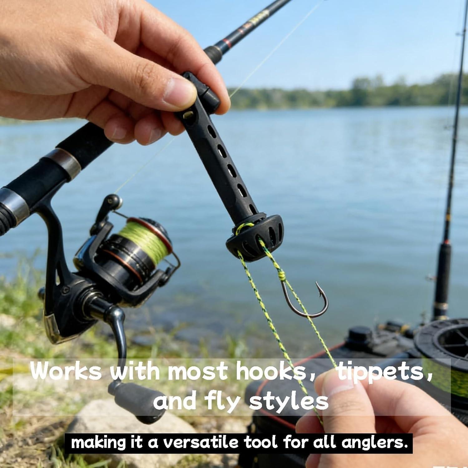 1/2 PCS Fly Fishing Magnetic Fly Threader, Fly Threader Fishing Anglers Tippet Threader, Fishing Accessory to Easily Rig Small Flies & Tippet on Water, Make Fly Tying Simpler, Works with Most Hooks, tippets, and Fly Styles