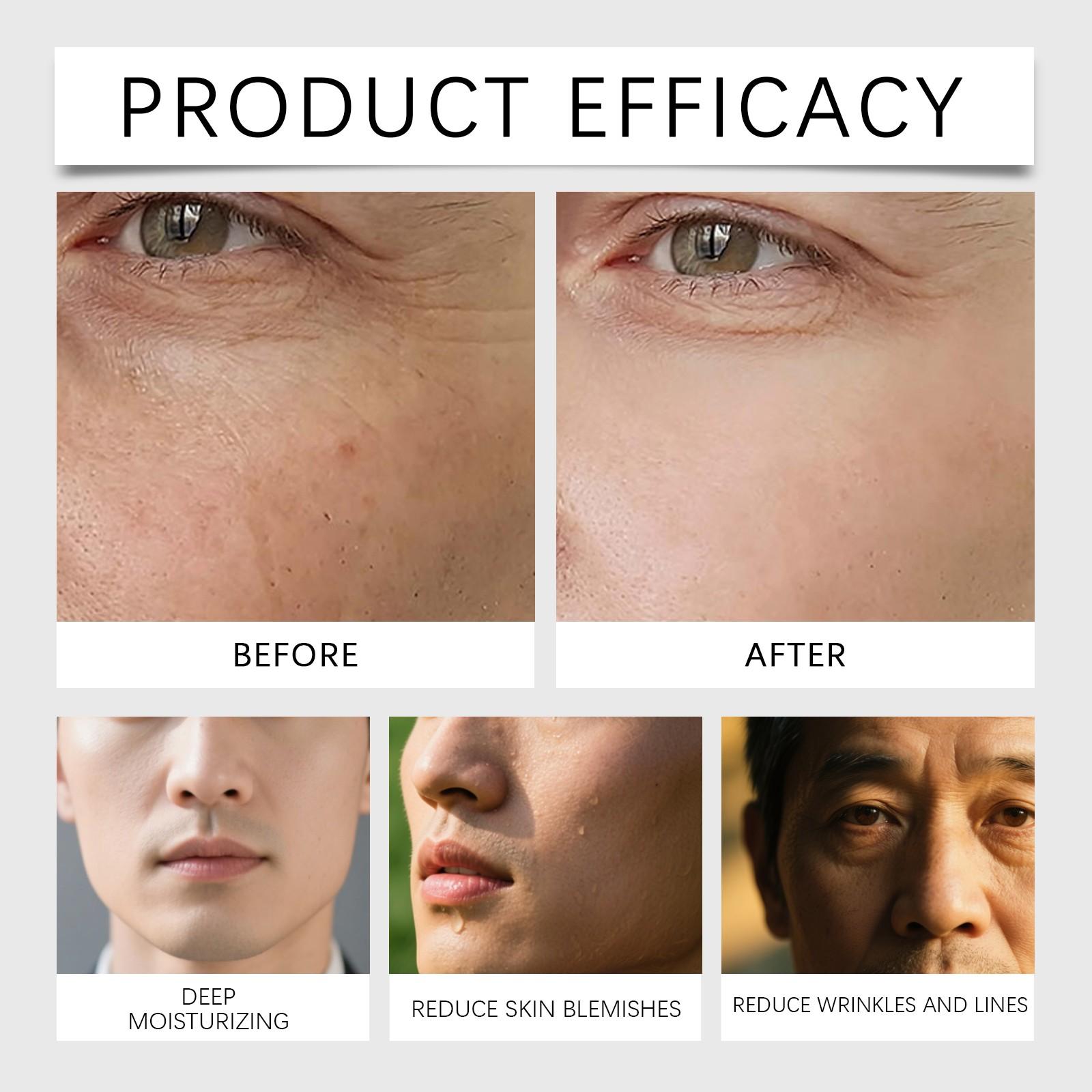 East Moon Men's Facial Hydrating Essence, Gentle Moisturizing Serum, Daily Use for Soft and Smooth Skin, Nourishing Face Care