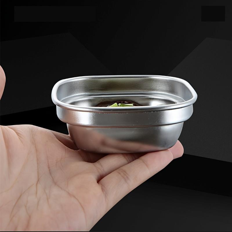 3pcs Barbecue Dipping Sauce Saucer, Square Multi-grid Korean Restaurant Barbecue Kimchi Plate