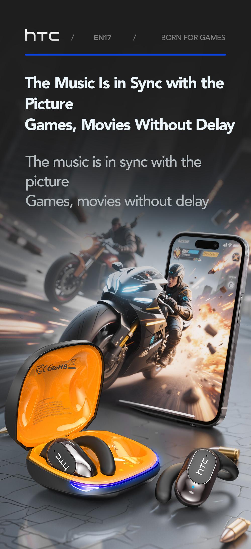 HTC-NE17 Elite: Premium AI Gaming Headset with 134-language Translation, Hi-Fi Audio Precision, Lightweight Ergonomic Design, and Immersive InGame Communication headphones bluetooth translation bluetooth earbuds translator earbuds #fathersdaygiftsectivity