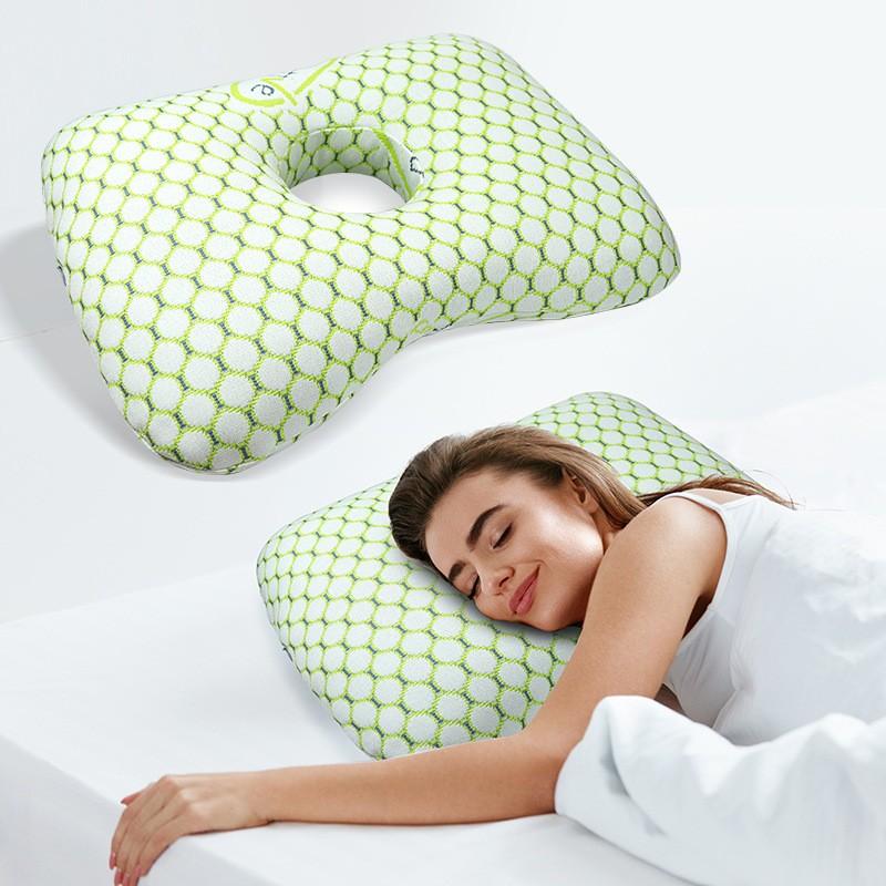 Single Hole Ear Pillow, Protective Ear Cushion for Elderly and Patients, Perforated Pillow for Adults, Beauty Salon Pillow