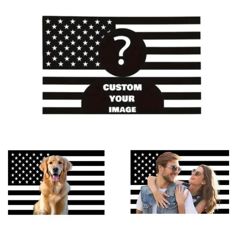 Custom America Flag 40x60 inch Personalized Flags Design Your Image Funny Tapestry Poster For Decorate Club fathersdaygifts Decoration Photo Christmas gifts boyfriends