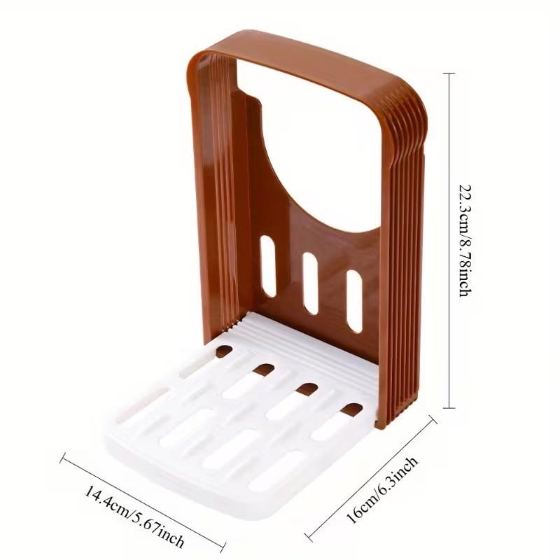 1pc Bread Slicer, Foldable and Adjustable Thickness - Ideal for Bakeries, Kitchens, Restaurants, TopKitch Essential Baking Tool for Bakers and Enthusiasts, Household Cutting Utensils