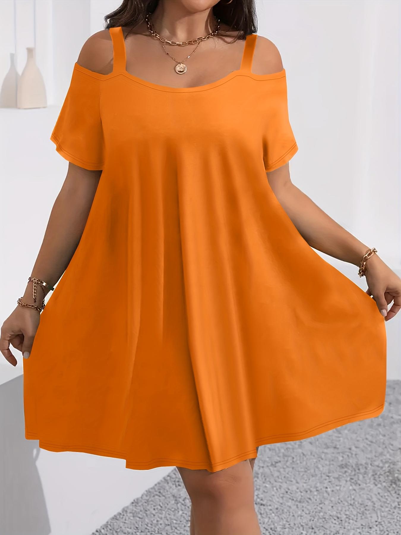 Plus Size Women's Round Neck Short Sleeve Shoulder Cut Out Fitted Casual Midi Dress, Comfortable Fabric, Perfect for Bridesmaids, Vacation, Travel Plus Size Women's Round Neck Short Sleeve Shoulder Cut Out Fitted Casual Midi Dress, Comfortable Fabric, Perfect for Bridesmaids, Vacation, Travel