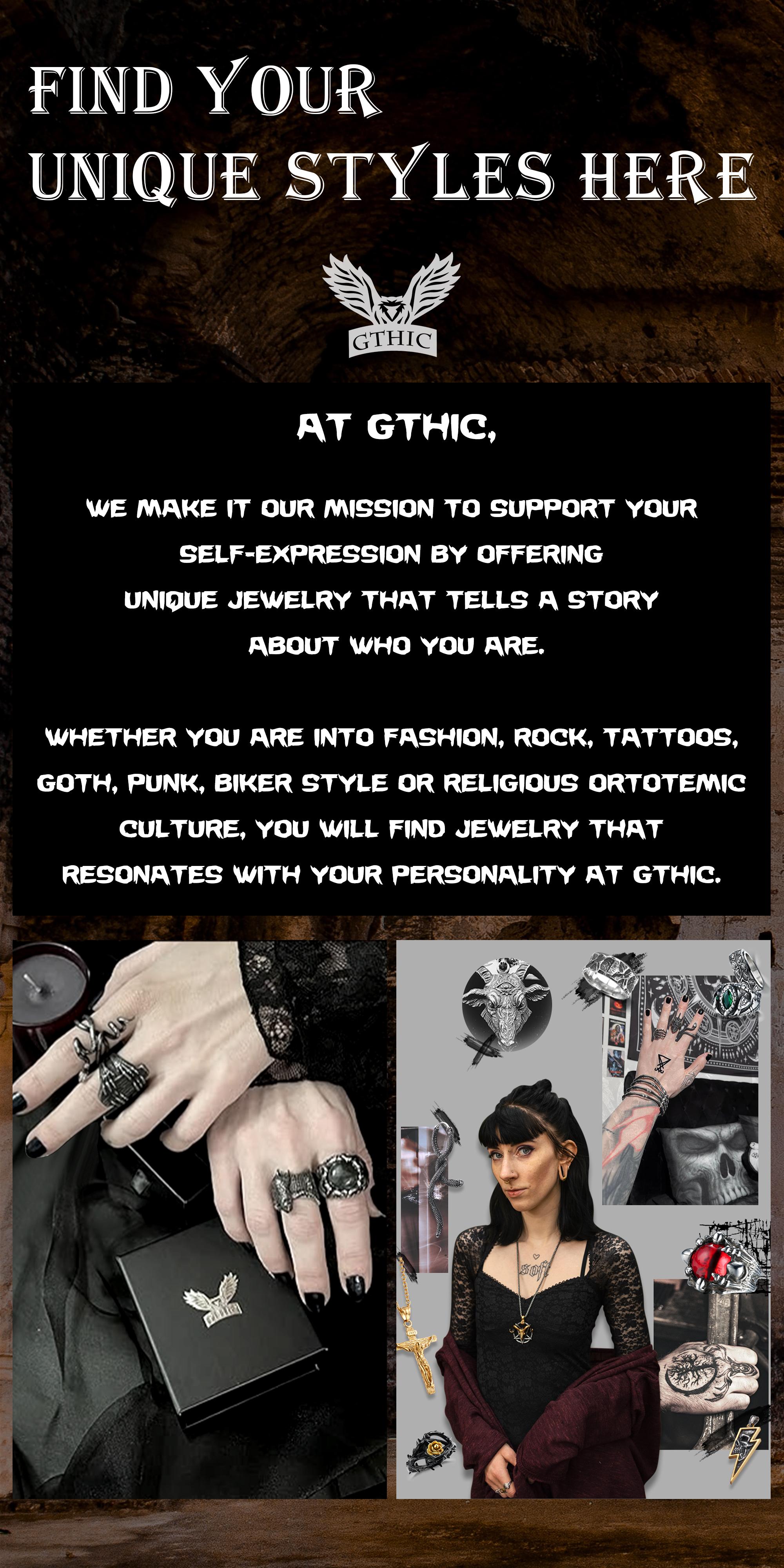 GTHIC Classic Polished Cross Stainless Steel Ring for Men Women Daily Wear Fashion Accessory