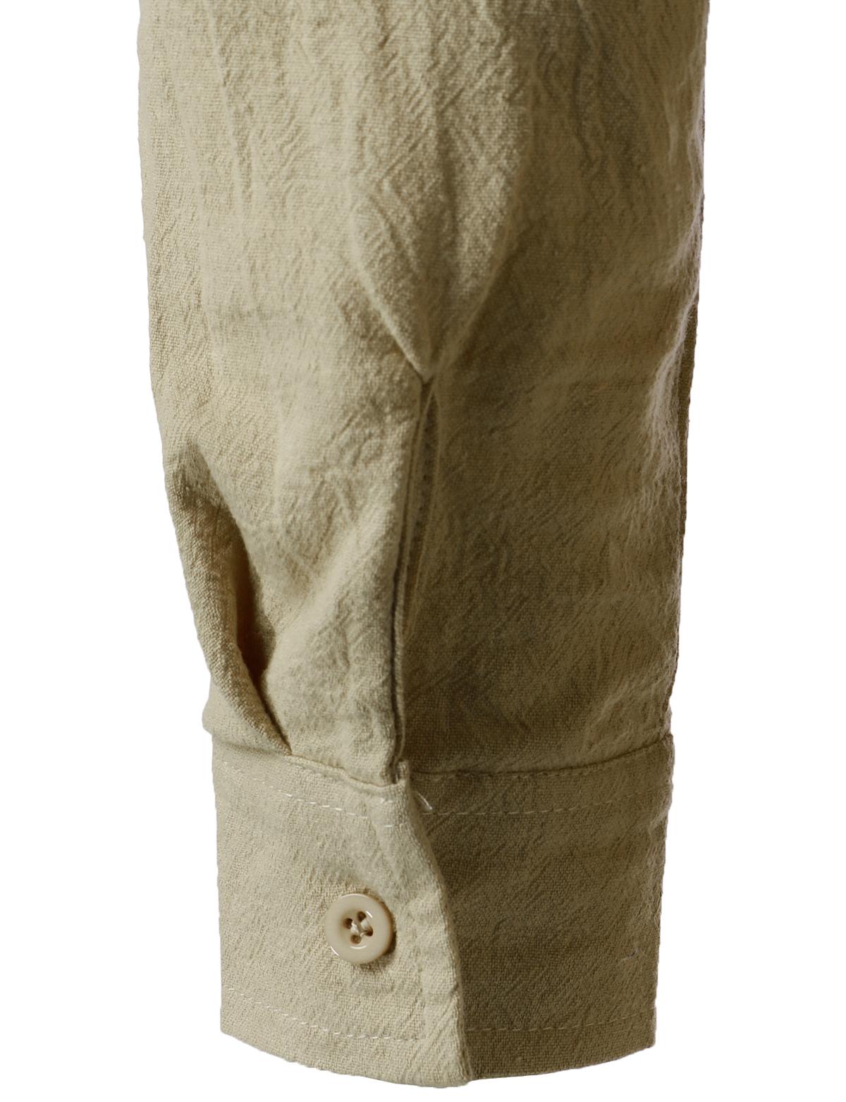 ZEROYAA Men's Medieval Vintage Long Sleeve Lace Up Shirt Renaissance Costume for Halloween Viking Pirate Cosplay Casual Menswear Funny Shirts Cotton High Quality Beige V-Neck Banded Collar Roll-up Sleeves ZEROYAA Men's Medieval Vintage Long Sleeve Lace Up Shirt Renaissance Costume for Halloween Viking Pirate Cosplay Casual Menswear Funny Shirts Cotton High Quality Beige V-Neck Banded Collar Roll-up Sleeves