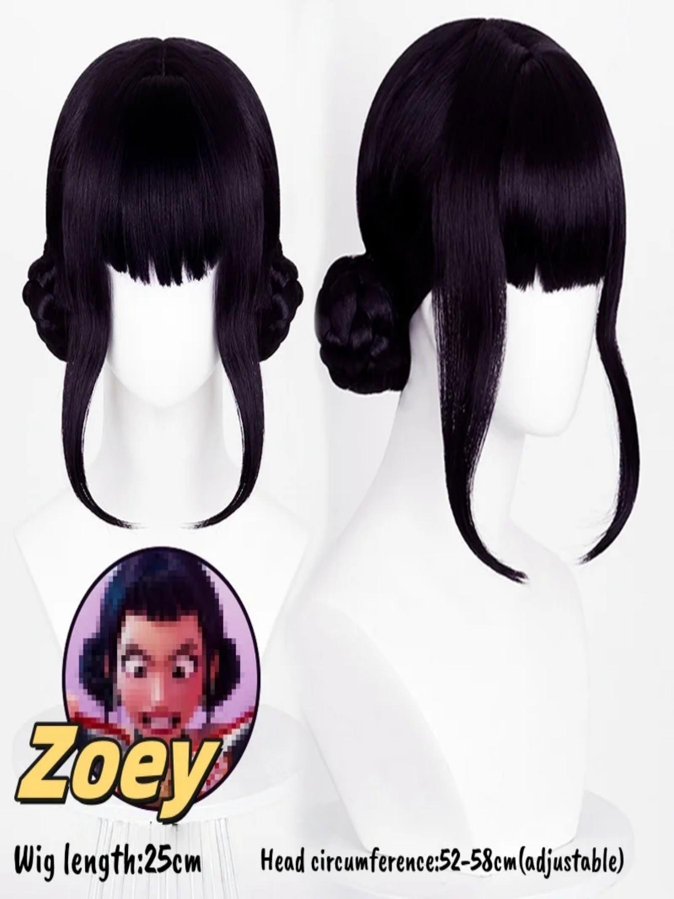Kpop Demon Hunter Zoey Cosplay Costume Wig Huntrix Zoey White Suit Korean Wave Superstar Idol Performance Set Halloween Carnival